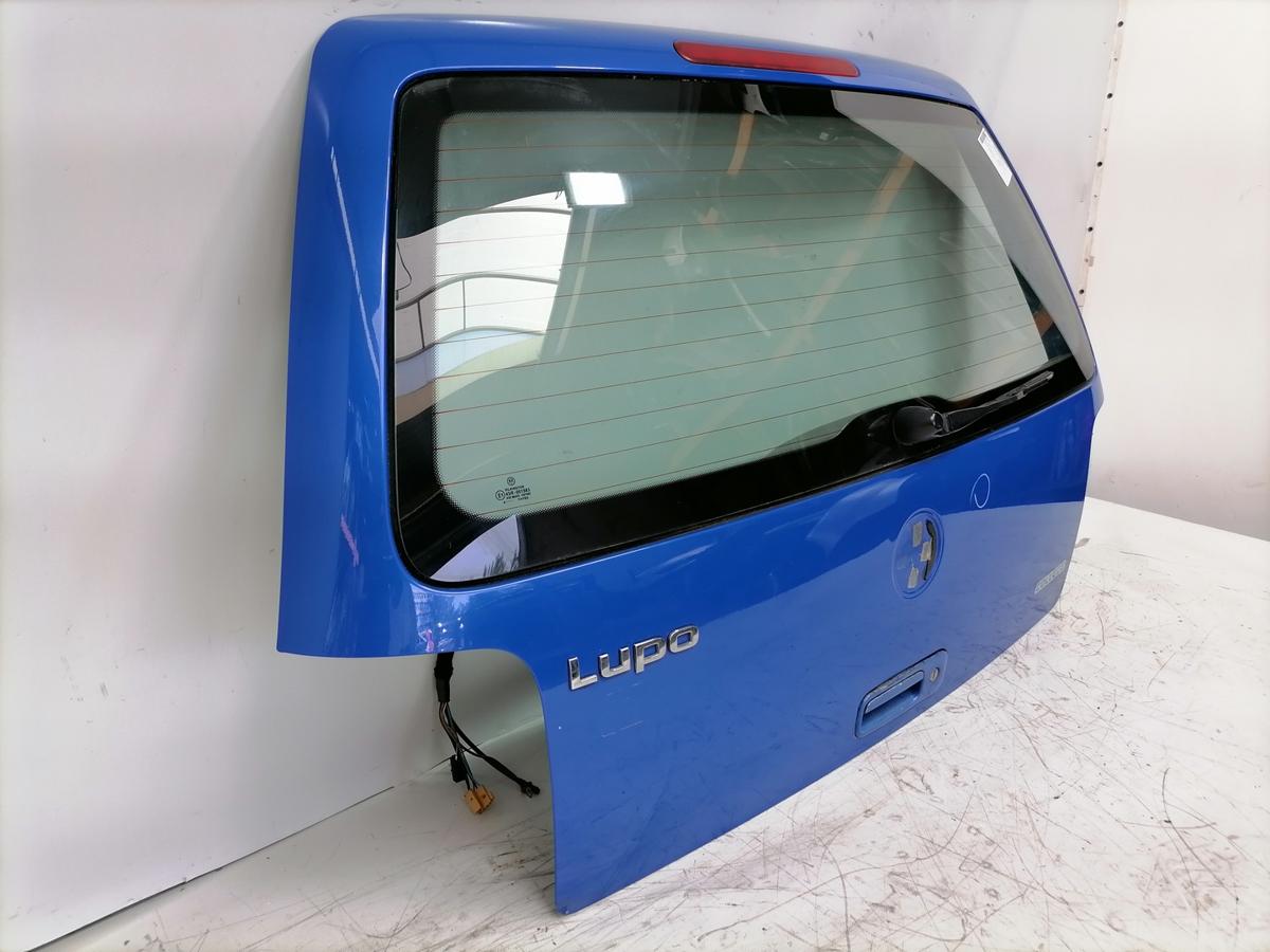 VW Lupo original Heckklappe mit Heckscheibe LW5Z Jazz Blue Bj.2000